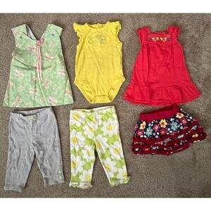 Carters & Circo 6 Piece Baby Bundle Girl 9 Months Pre Owned Casual Comfort